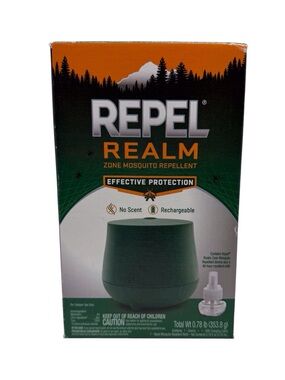 Repel Realm Zone Mosquito Repellent Device Set Rechargeable No Scent